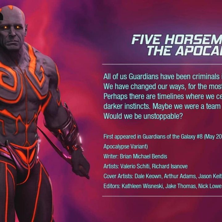 Drax's Five Horsemen outfit from Guardians of the Galaxy.