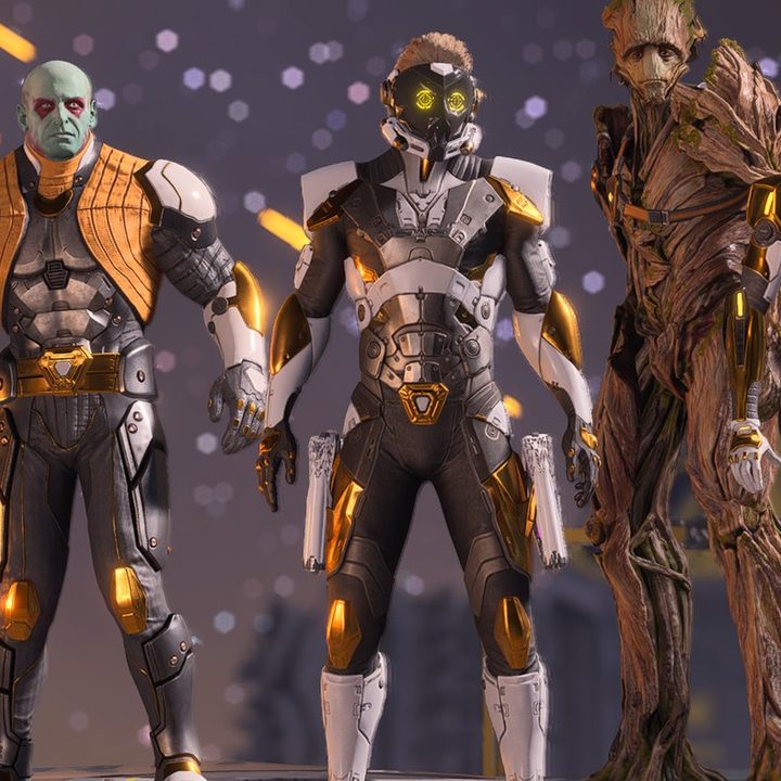 Golden Guardians outfit set from Guardians of the Galaxy.