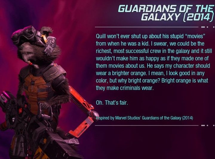 Rocket's 2014 film outfit from Guardians of the Galaxy.