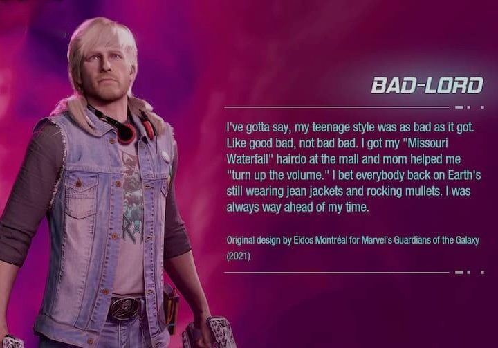 Star-Lords Bad Lord outfit from Guardians of the Galaxy.