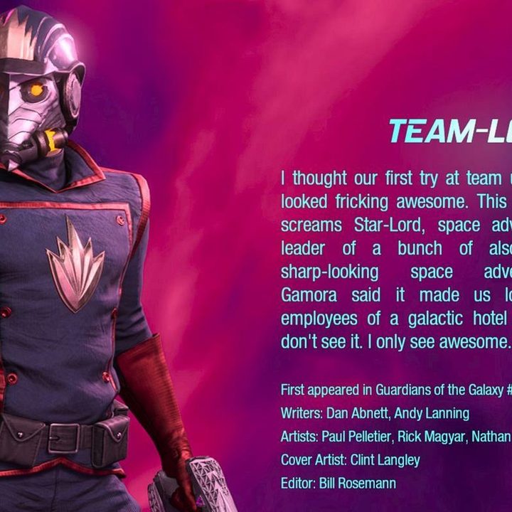 Star-Lord's Team-Lord outfit from Guardians of the Galaxy.