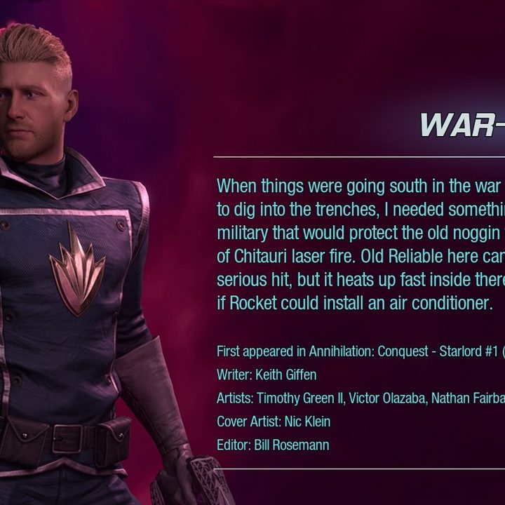 Star-Lord's War-Lord outfit from Guardians of the Galaxy.