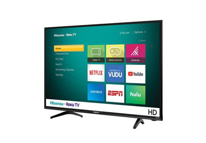 Hisense 32-inch Roku TV on a white background.