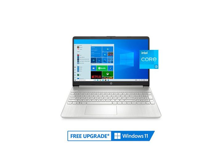 HP 15.6-inch laptop on a white background.