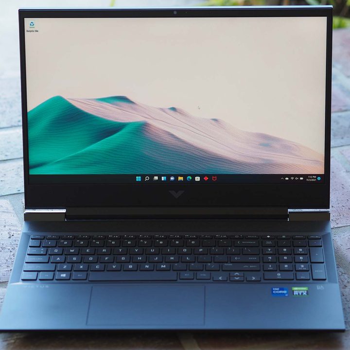 Straightforward image of the HP Victus 16.