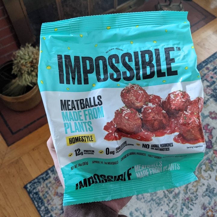 impossible meatballs package