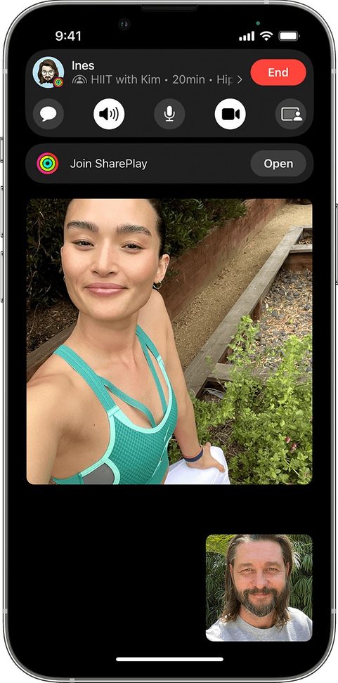 SharePlay Fitness+ on an iPhone.