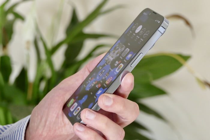 iPhone 13 Pro side view.