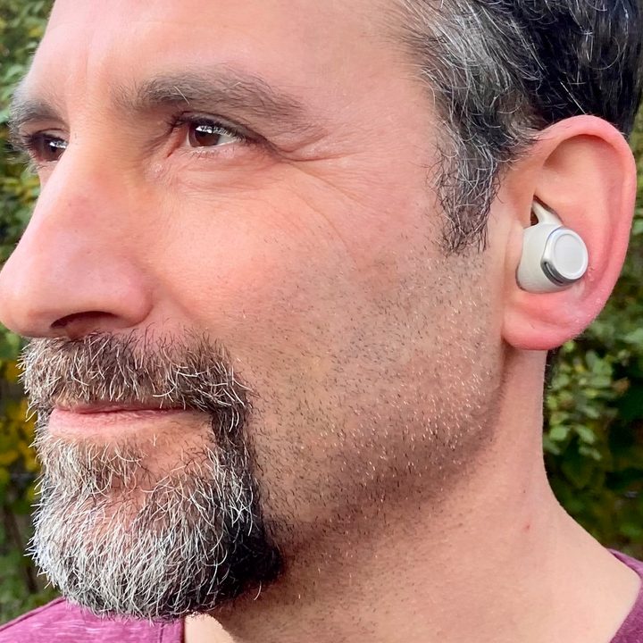 Man wearing JBL Reflect Flow Pro.