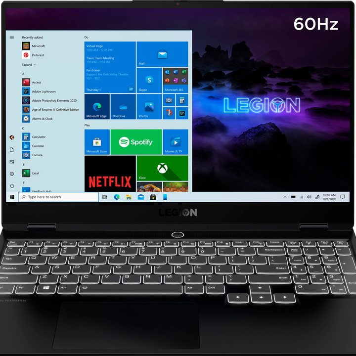 Lenovo Legion Slim 7 15 4K gaming laptop.