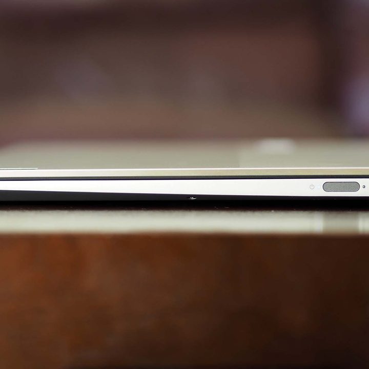 Power button on the right-hand side of the Lenovo ThinkBook 13x.