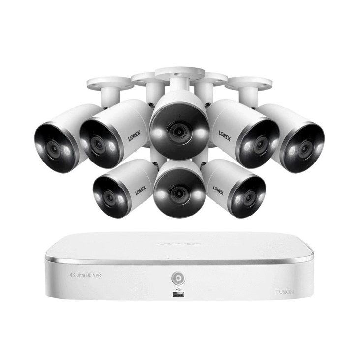 Lorex 4K UHD 8 Channel IP Security System with smart features.