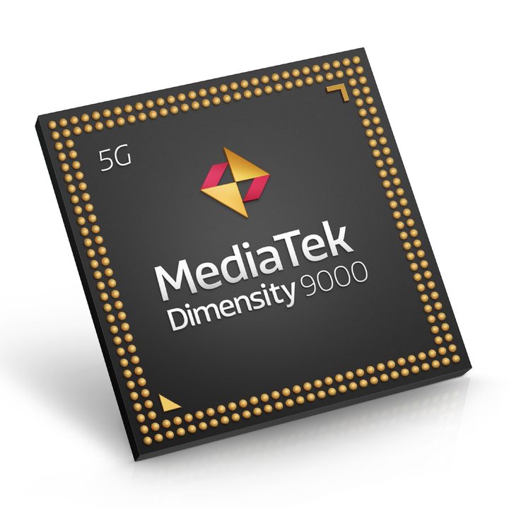 An image of the MediaTek Dimensity 9000 mobile processor.