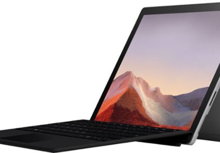 Microsoft Surface Pro 7 on a white background.