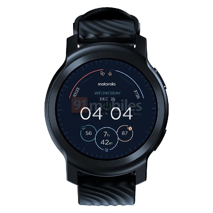 Moto Watch 100 display.