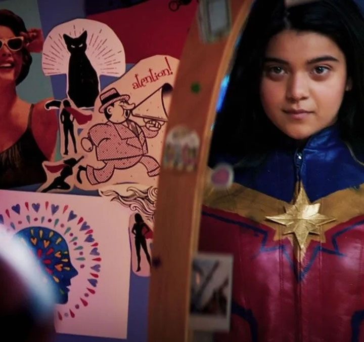 Iman Vellani as Ms. Marvel.
