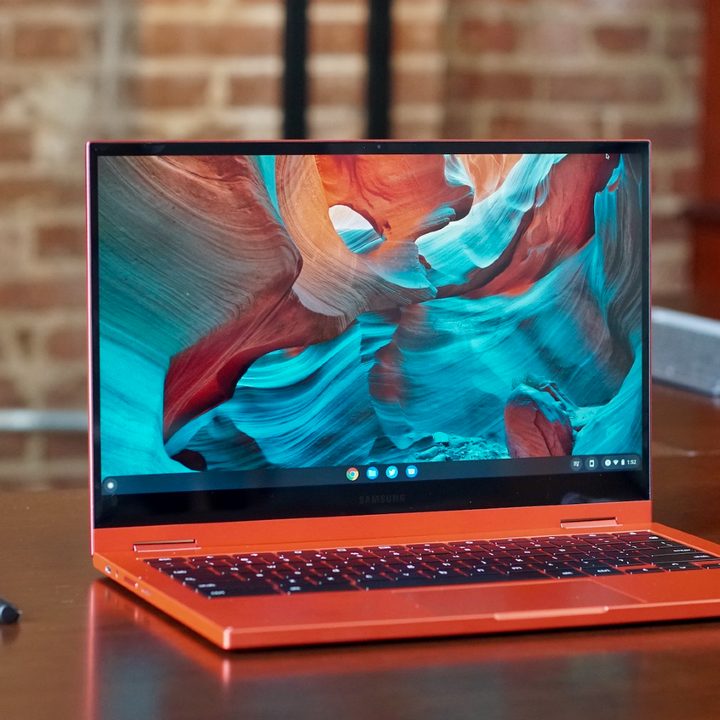 Chromebook2 on table.