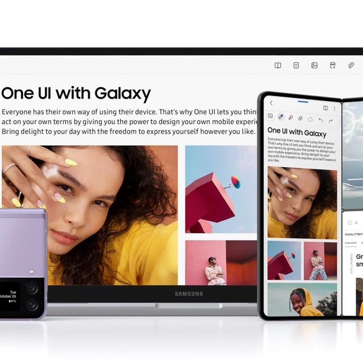 One UI 4.0 shown off on tablets, foldables, and smartphones.