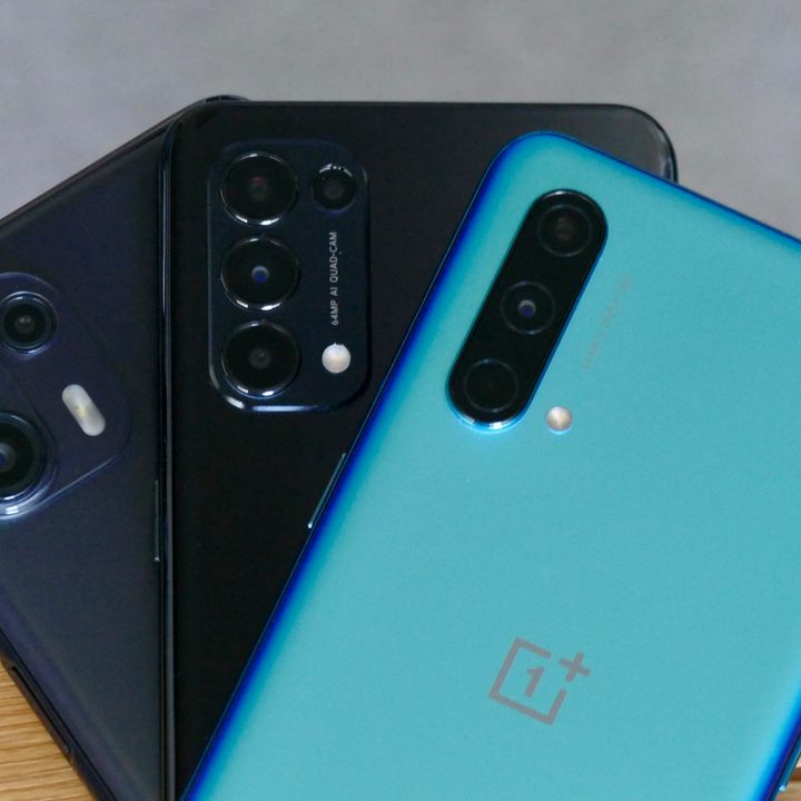 Moto Edge 20 Lite, OnePlus Nord 2, and Oppo Find X3 Lite.