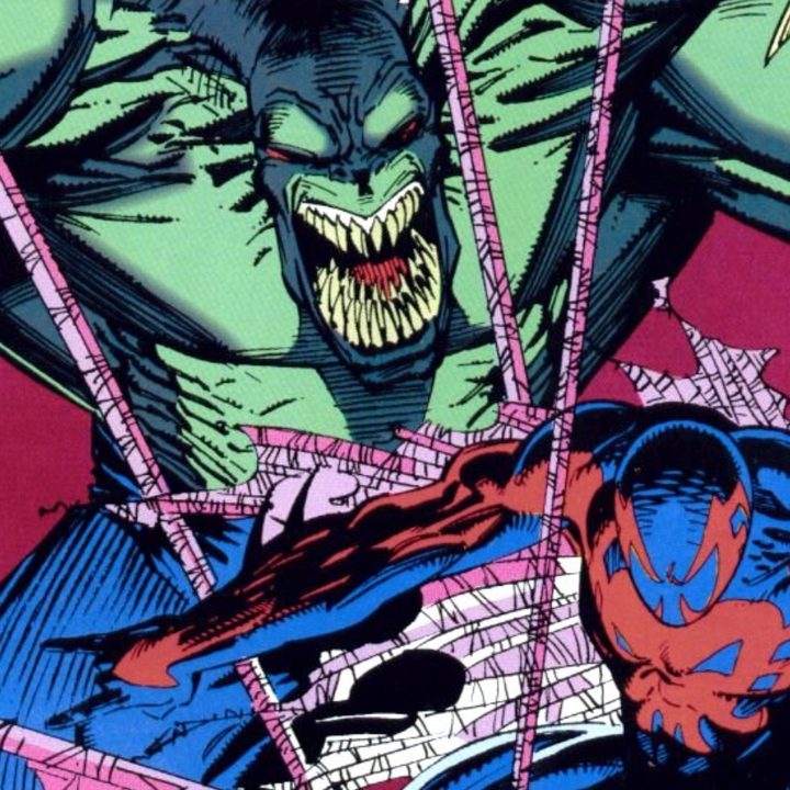 Hulk 2099 and Spider-Man 2099.