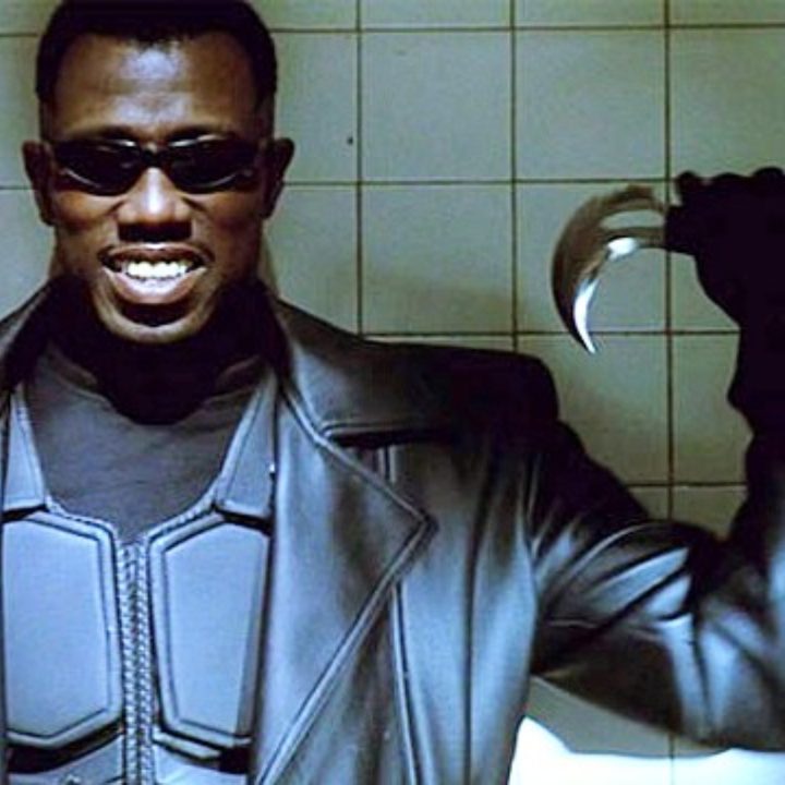 Wesley Snapes as the vampire hunter Blade.