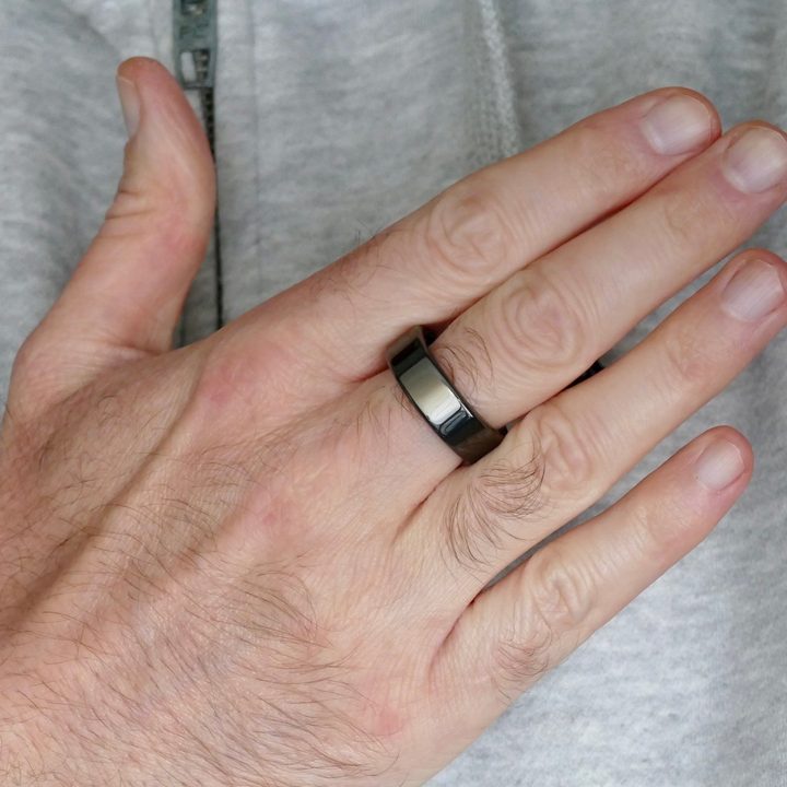 Oura Ring generation 3 worn on a finger.