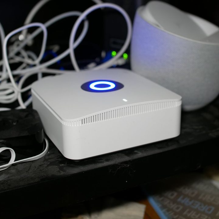 Ring Alarm Pro inside of cabinet.