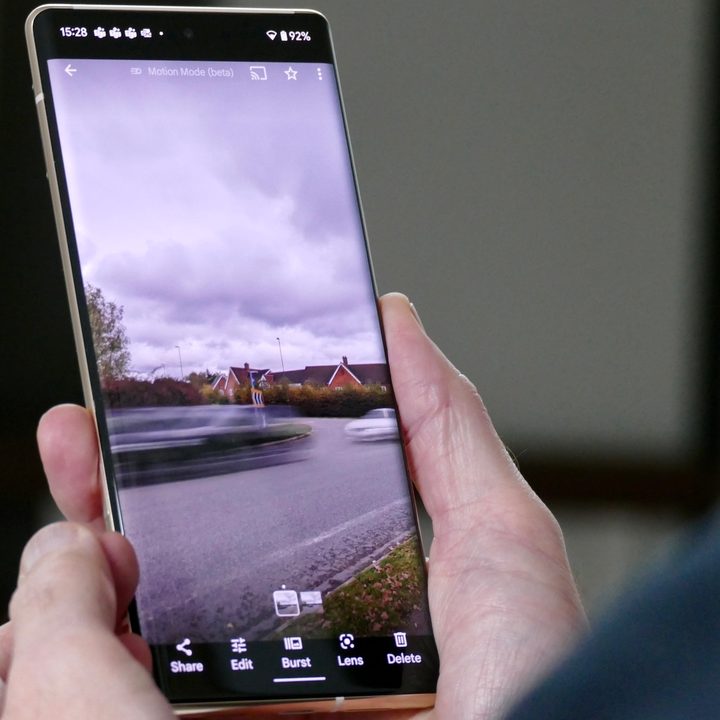 Action Pan mode on the Pixel 6 Pro.