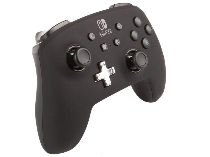 The black version of the PowerA Enhanced Wireless Controller for the Nintendo Switch.