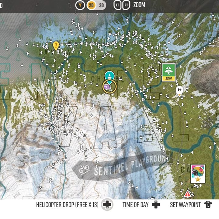 Riders Republic snowy map.