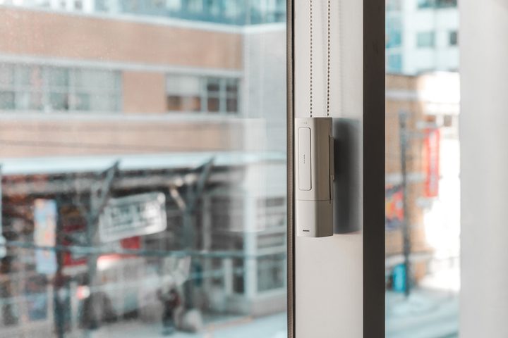 The Ryse SmartShades fit to existing blinds to make them smart.
