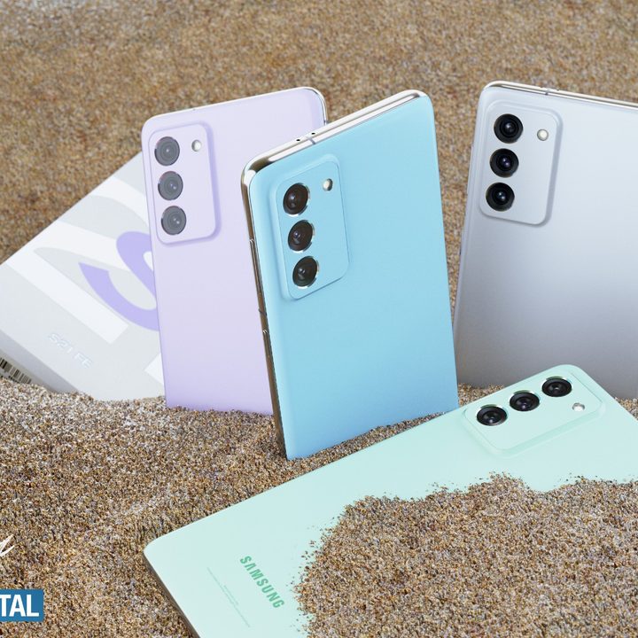 Early renders of the Samsung Galaxy S21 FE in multiple color options