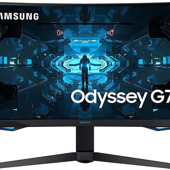 The Samsung Odyssey G7 LC32G75TQSNXZA monitor.