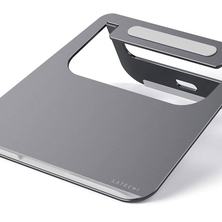 The Satechi Aluminum Laptop Stand for MacBook Pro and MacBook Air.