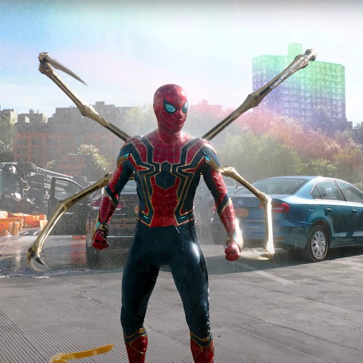 Tom Holland as Spider-man in the No Way Home teaser trailer