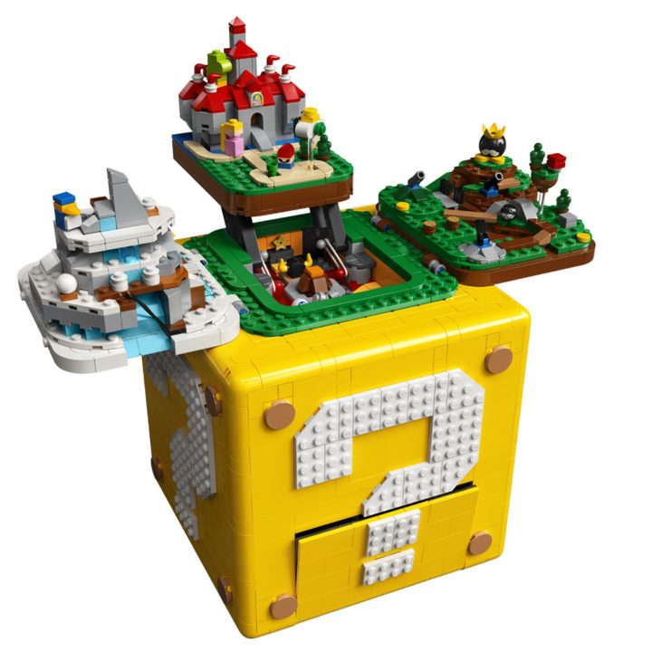 The complete Super Mario 64 Lego set.