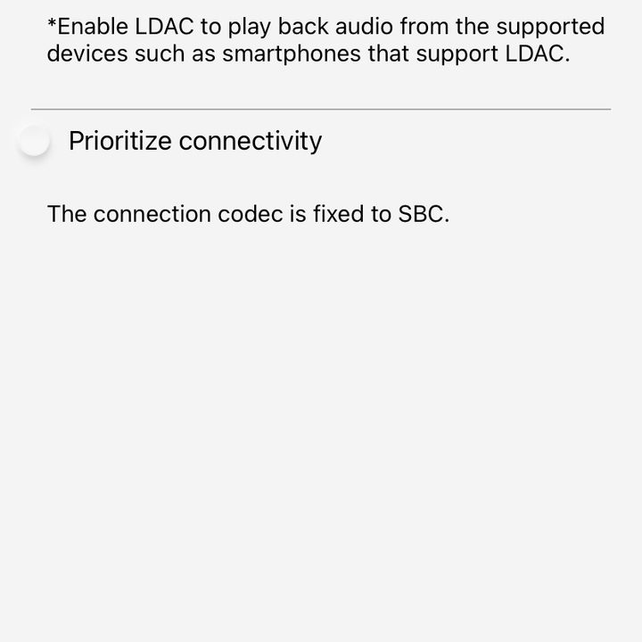 Technics Audio Connect app screenshot.