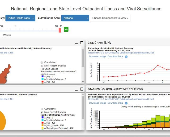 The FluView app data.