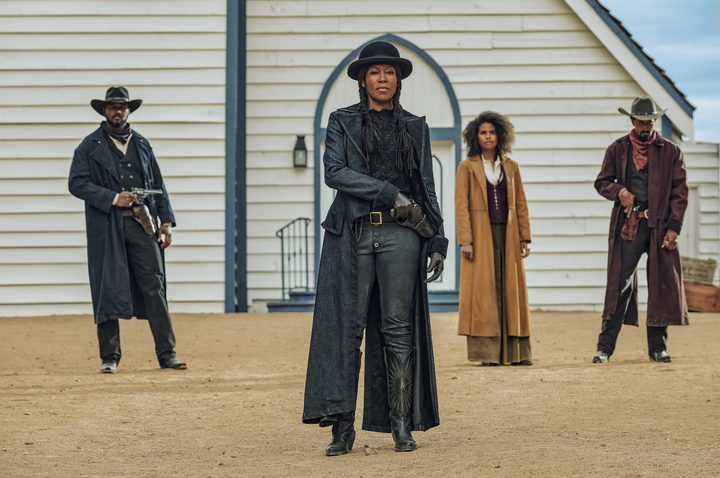 Regina King and the cast of The Harder They Fall.