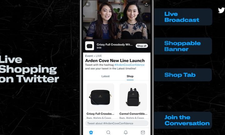 Twitter's new livestream shopping platform.