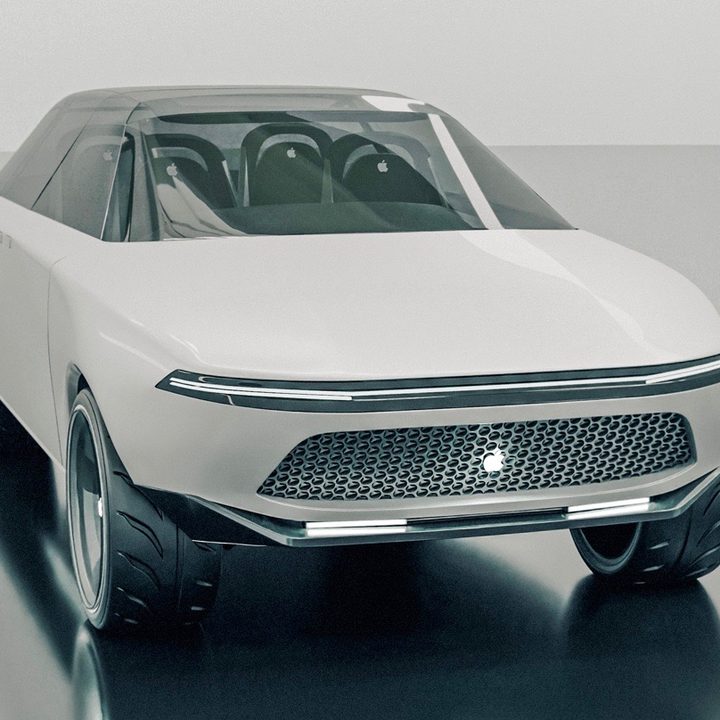 Apple Car rendering from Vanarama.