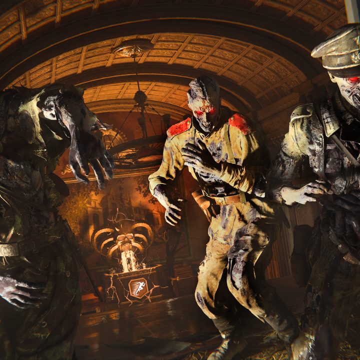 Zombies walking in Call of Duty: Vanguard.