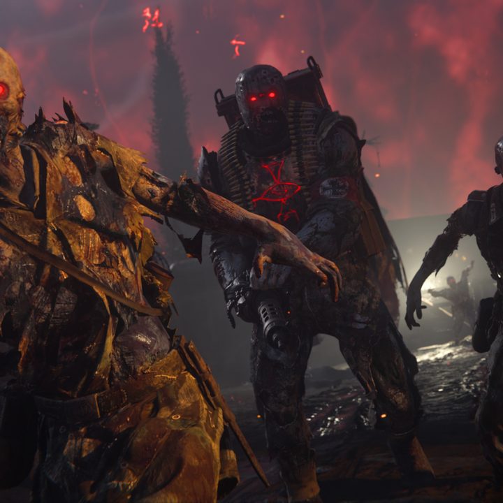 Zombies walking in Call of Duty: Vanguard.