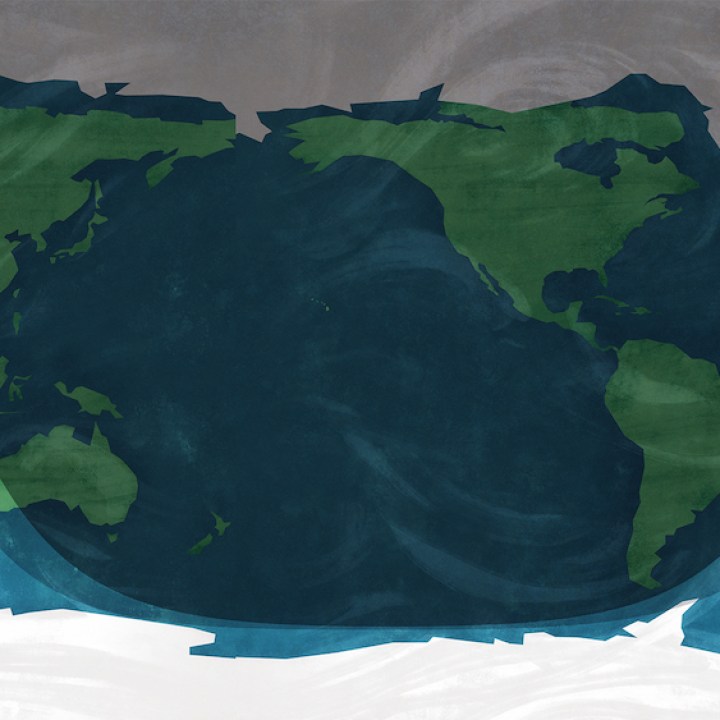 Visibility map for November's partial lunar eclipse.