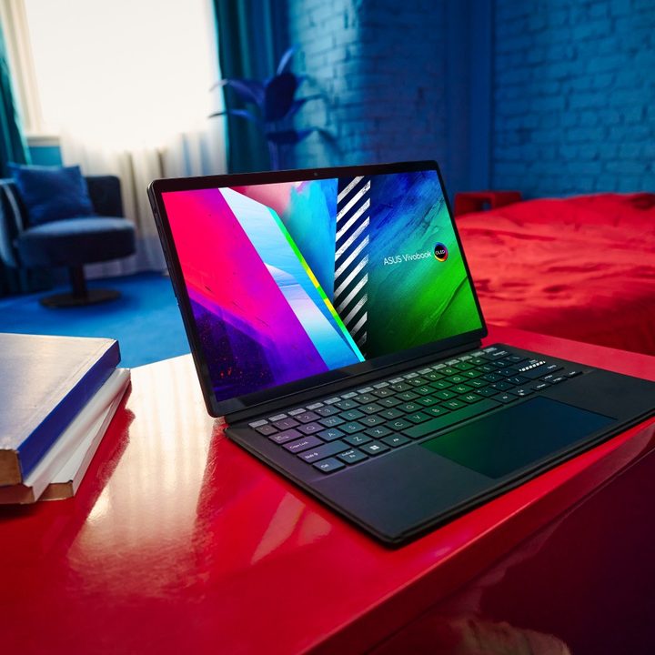 Asus Vivobook 13 Slate OLED hero shot.