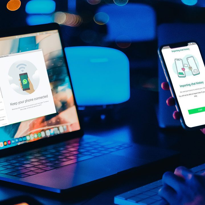 WhatsApp chat transfer on Mac and iPhone.