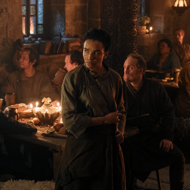 Zoe Robins in a scene from The Wheel of Time.