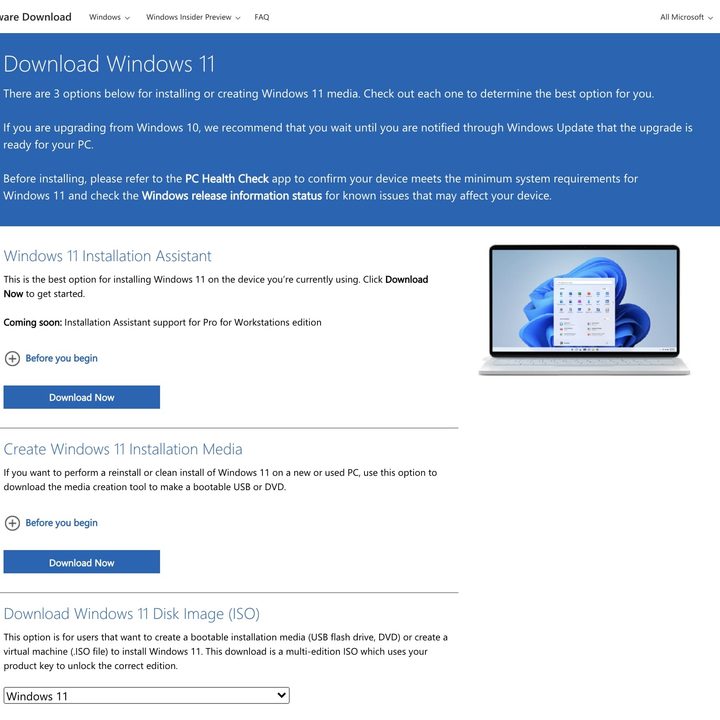 Downloading Windows 11 ISO on MacOS.