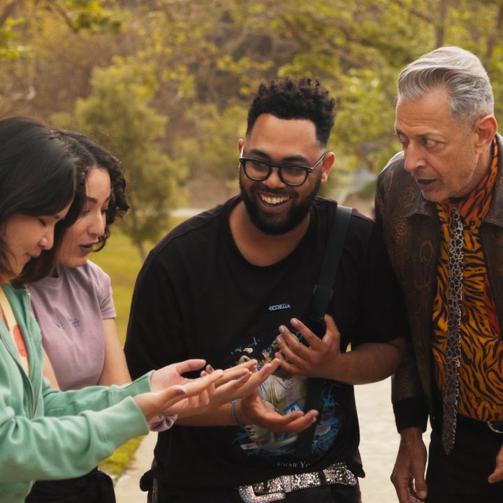 Jeff Goldblum participates in a magic trick in a scene from season 2 of The World According to Jeff Goldblum.