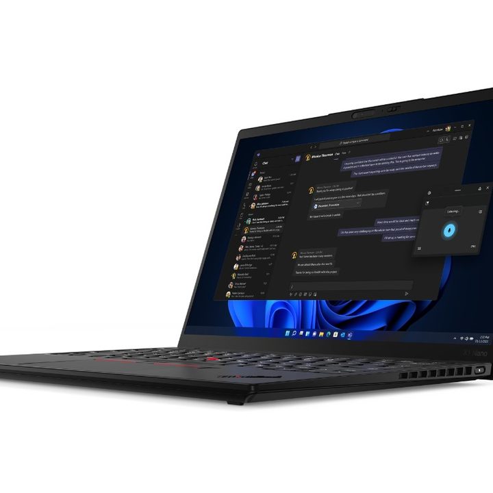 Lenovo ThinkPad X1 Nano Gen 2 left facing.